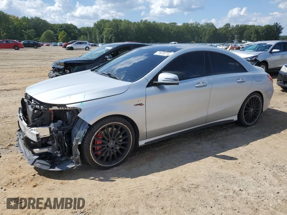 2015 Mercedes-Benz CLA 45 AMG with VIN WDDSJ5CB2FN176288, listed as a Copart auction lot 71670714 with 90,075 mi miles and Salvage Title. Bid and sale history available at DreamBid. Image 1.