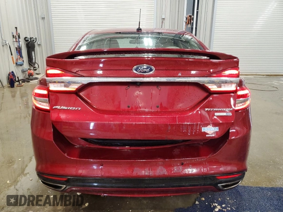 2018 Ford Fusion Titanium with VIN 3FA6P0D99JR154311, listed as a Copart auction lot 53546035 with 91,425 mi miles and Salvage title. Bid and sale history available at DreamBid. Image 6.