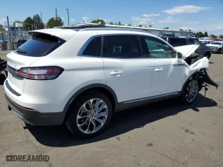 2022 Lincoln Nautilus Reserve with VIN 2LMPJ8KPXNBL16046, listed as a Copart auction lot 66306004 with 12,412 mi miles and Salvage Title. Bid and sale history available at carsss.com. Image 3.