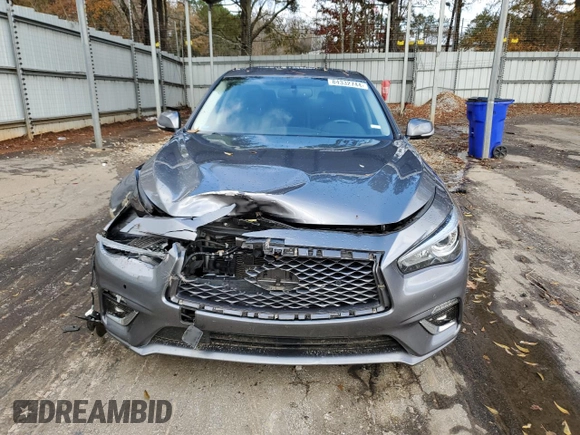 2019 Infiniti Q50 Sport with VIN JN1EV7AP6KM515983, listed as a Copart auction lot 84332744 with 59,812 mi miles and Salvage title. Bid and sale history available at DreamBid. Image 5.