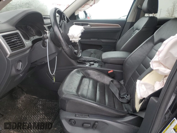 2019 Volkswagen Atlas SEL with VIN 1V2MR2CA2KC606617, listed as a Copart auction lot 47283925 with 128,710 mi miles and Salvage title. Bid and sale history available at DreamBid. Image 7.