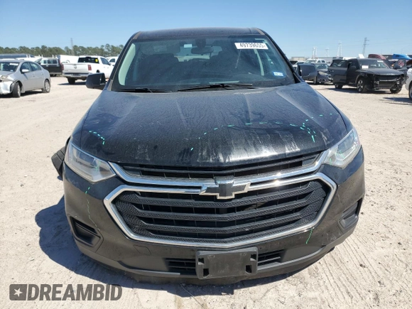 2021 Chevrolet Traverse LS with VIN 1GNERFKW1MJ242528, listed as a Copart auction lot 49739655 with 49,697 mi miles and Salvage Title. Bid and sale history available at carsss.com. Image 5.