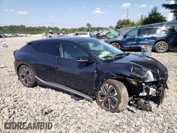 2024 Kia EV6 Light Long Range with VIN KNDC3DLC7R5176268, listed as a Copart auction lot 68765324 with 3,601 mi miles and Salvage Title. Bid and sale history available at carsss.com. Image 4.