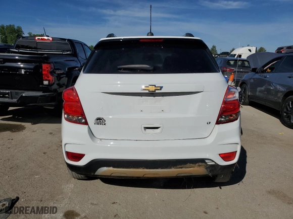 2020 Chevrolet Trax LT with VIN KL7CJLSB4LB031834, listed as a Copart auction lot 58144404 with 54,179 mi miles and Salvage Title. Bid and sale history available at carsss.com. Image 6.