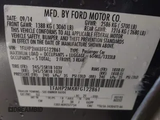 2015 Ford Police Interceptor с VIN 1FAHP2MK8FG122861, выставлен на аукционе IAAI как лот 42362351 с пробегом 80 646 миль миль и . История ставок и продаж доступна на DreamBid. Изображение 9.