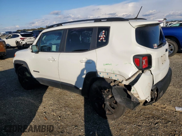 2017 Jeep Renegade Altitude with VIN ZACCJABH7HPG46080, listed as a Copart auction lot 80528314 with 91,123 mi miles and Salvage title. Bid and sale history available at DreamBid. Image 2.