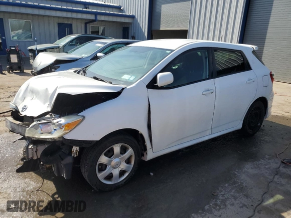 2010 Toyota Matrix S with VIN 2T1KE4EE9AC035889, listed as a Copart auction lot 54333535 with 166,206 mi miles and Salvage Title. Bid and sale history available at DreamBid. Image 1.