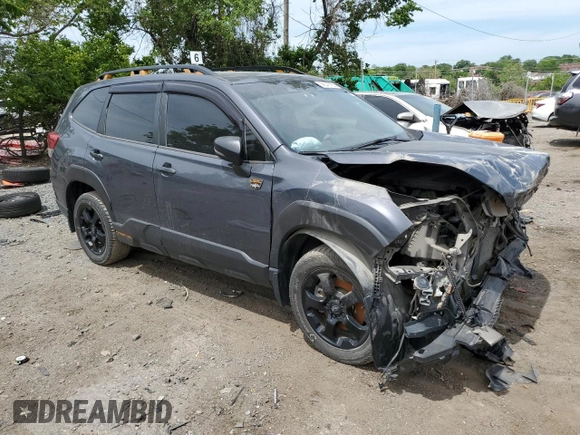 2022 Subaru Forester Wilderness with VIN JF2SKAMC4NH429911, listed as a Copart auction lot 56545185 with 45,248 mi miles and Salvage title. Bid and sale history available at DreamBid. Image 4.