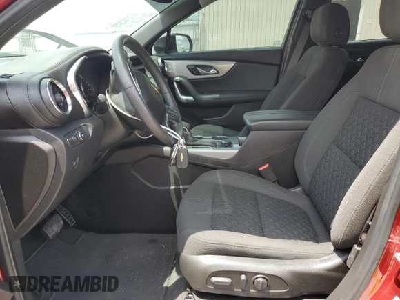 2022 Chevrolet Blazer LT with VIN 3GNKBHR46NS123137, listed as a Copart auction lot 57563955 with 38,510 mi miles and Salvage title. Bid and sale history available at DreamBid. Image 7.
