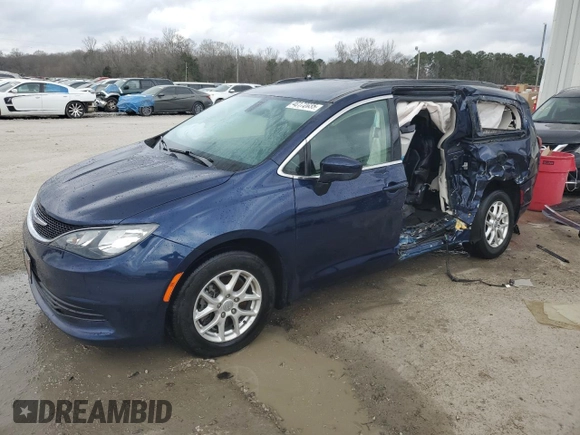 2020 Chrysler Voyager LXi z VIN 2C4RC1DG7LR187257, wystawiony jako Copart lot #48172035 z przebiegiem 91 459 mil mil oraz Szkoda całkowita • Salvage title. Historia ofert i sprzedaży dostępna na DreamBid. Obrazek 1.