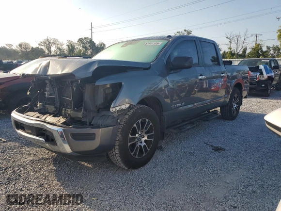 2021 Nissan Titan S z VIN 1N6AA1EE6MN531298, wystawiony jako Copart lot #57401105 z przebiegiem 72 655 mil mil oraz Szkoda całkowita • Salvage title. Historia ofert i sprzedaży dostępna na DreamBid. Obrazek 1.