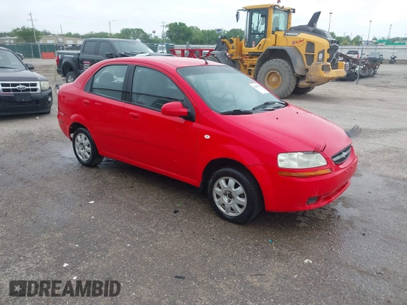 2005 Chevrolet Aveo LS with VIN KL1TD52675B496112, listed as a IAAI auction lot 42087412 with 63,176 mi miles and . Bid and sale history available at DreamBid. Image 1.