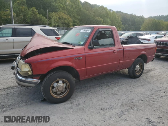 1998 Ford Ranger XL with VIN 1FTYR10C9WUC43557, listed as a Copart auction lot 71393634 with Not provided miles and Salvage title. Bid and sale history available at DreamBid. Image 1.