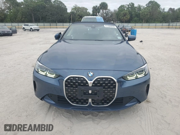 2021 BMW 4 Series 430i with VIN WBA23AT09MCG81555, listed as a Copart auction lot 81284974 with 18,219 mi miles and Salvage title. Bid and sale history available at DreamBid. Image 5.