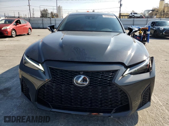 2023 Lexus IS with VIN JTHAP1D25P5004090, listed as a Copart auction lot 42436695 with 11,898 mi miles and Salvage Title. Bid and sale history available at carsss.com. Image 5.