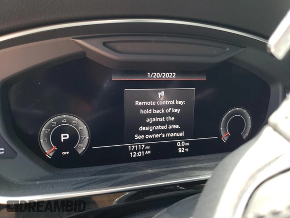 2020 Audi A8 L with VIN WAU8EAF84LN003351, listed as a Copart auction lot 62743283 with 17,117 mi miles. Bid and sale history available at carsss.com. Image 9.