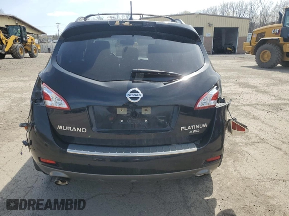 2013 Nissan Murano SV with VIN JN8AZ1MW6DW310398, listed as a Copart auction lot 53489815 with 55,432 mi miles and Salvage Title. Bid and sale history available at carsss.com. Image 6.