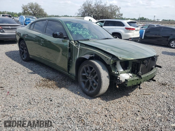 2022 Dodge Charger SXT with VIN 2C3CDXBG7NH138565, listed as a Copart auction lot 52154525 with 53,724 mi miles and Salvage Title. Bid and sale history available at DreamBid. Image 4.