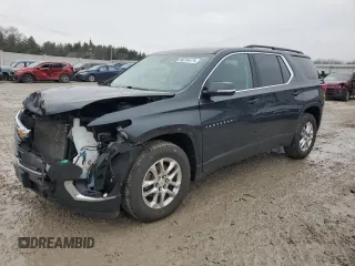 2020 Chevrolet Traverse LT Leather with VIN 1GNEVHKW4LJ255246, listed as a Copart auction lot 80734474 with 86,670 mi miles and Salvage Title. Bid and sale history available at carsss.com. Image 1.