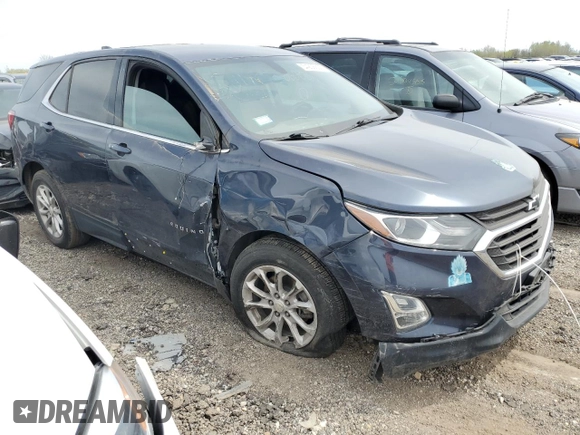 2018 Chevrolet Equinox LT with VIN 3GNAXJEV5JS618488, listed as a Copart auction lot 54208665 with 77,243 mi miles and Salvage title. Bid and sale history available at DreamBid. Image 4.