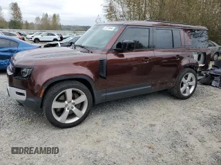 2023 Land Rover Defender with VIN SALEVFEU3P2158961, listed as a Copart auction lot 72274444 with 18,533 mi miles and Salvage title. Bid and sale history available at DreamBid. Image 1.