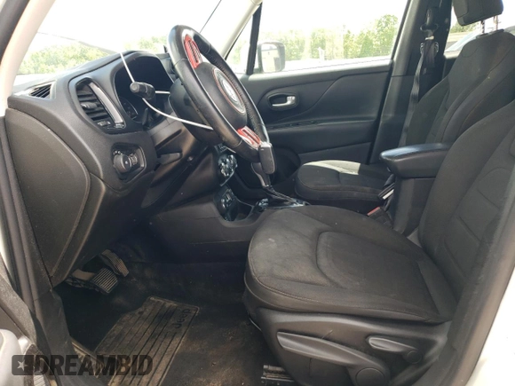 2017 Jeep Renegade Latitude with VIN ZACCJBBB0HPE65744, listed as a Copart auction lot 56294775 with 161,187 mi miles and Salvage title. Bid and sale history available at DreamBid. Image 7.