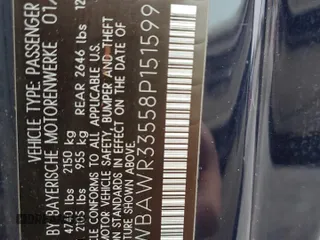 2008 BMW 3 Series 328i with VIN WBAWR33558P151599, listed as a Copart auction lot 82855743 with 119,457 mi miles and Salvage Title. Bid and sale history available at carsss.com. Image 10.