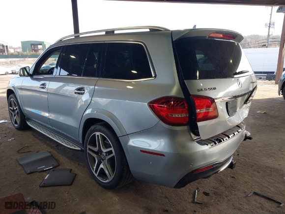 2018 Mercedes-Benz GLS with VIN 4JGDF7DE0JB011693, listed as a IAAI auction lot 41190111 with 38,746 mi miles. Bid and sale history available at carsss.com. Image 3.