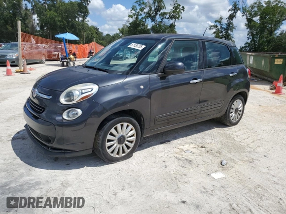 2017 FIAT 500L Pop with VIN ZFBCFAAH4HZ039657, listed as a Copart auction lot 61159735 with 115,001 mi miles and Salvage title. Bid and sale history available at DreamBid. Image 1.