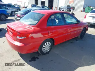 2004 Kia Rio with VIN KNADC125746285903, listed as a IAAI auction lot 41674164 with 202,845 mi miles. Bid and sale history available at carsss.com. Image 4.