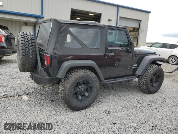 2014 Jeep Wrangler Sport with VIN 1C4AJWAG5EL326480, listed as a Copart auction lot 60653955 with 94,102 mi miles and Salvage title. Bid and sale history available at DreamBid. Image 3.