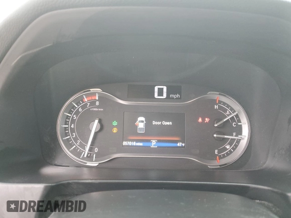 2019 Honda Ridgeline RTL-T with VIN 5FPYK2F61KB001996, listed as a Copart auction lot 45327165 with 57,018 mi miles and Salvage title. Bid and sale history available at DreamBid. Image 9.