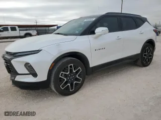 2024 Chevrolet Blazer RS with VIN 3GNKBERS0RS210096, listed as a Copart auction lot 78945654 with 5,127 mi miles and Salvage Title. Bid and sale history available at carsss.com. Image 1.