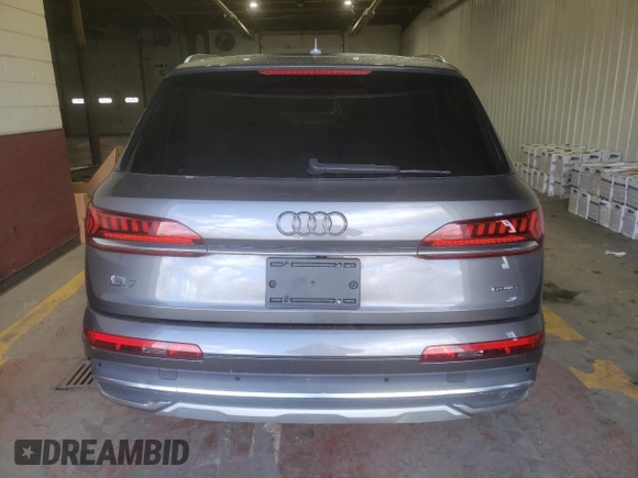 2020 Audi Q7 Premium with VIN WA1AJAF79LD007452, listed as a Copart auction lot 49701074 with 0 mi miles. Bid and sale history available at carsss.com. Image 6.