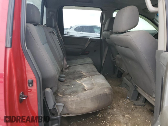 2005 Nissan Titan SE with VIN 1N6AA07B95N510959, listed as a Copart auction lot 46079125 with 376,245 mi miles and Clean Title. Bid and sale history available at carsss.com. Image 10.