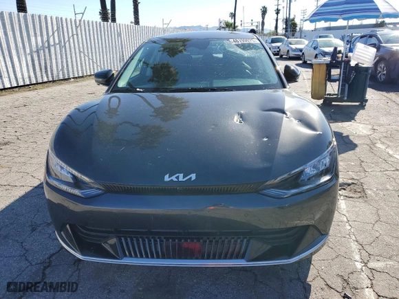 2023 Kia EV6 Wind with VIN KNDC34LA4P5607113, listed as a Copart auction lot 48199075 with 18,698 mi miles and Salvage Title. Bid and sale history available at carsss.com. Image 5.