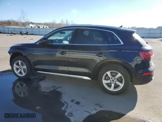 2021 Audi Q5 Premium with VIN WA1AAAFY9M2111834, listed as a Copart auction lot 46977295 with 56,388 mi miles and Salvage Title. Bid and sale history available at carsss.com. Image 2.