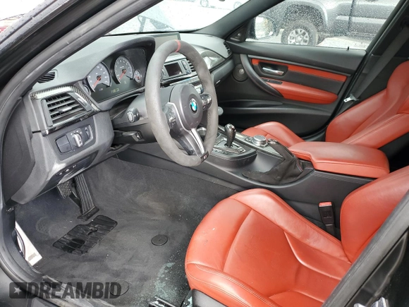 2015 BMW M3 with VIN WBS3C9C51FP805725, listed as a Copart auction lot 73618122 with 77,864 mi miles. Bid and sale history available at carsss.com. Image 7.