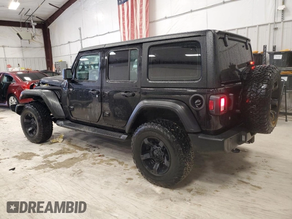 2022 Jeep Wrangler Unlimited Sport with VIN 1C4HJXDG4NW206622, listed as a Copart auction lot 87664525 with 62,240 mi miles and Salvage Title. Bid and sale history available at DreamBid. Image 2.