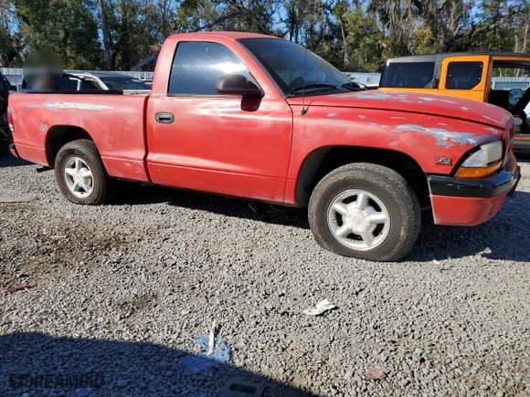 1997 Dodge Dakota "S" with VIN 1B7FL26Y9VS164210, listed as a Copart auction lot 87233344 with 0 mi miles and Salvage Title. Bid and sale history available at carsss.com. Image 4.