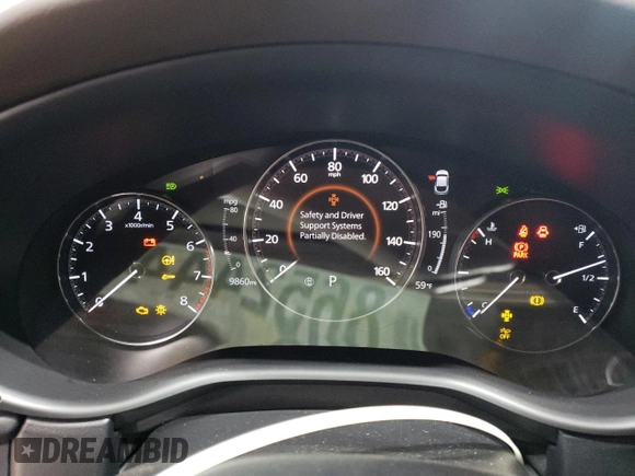 2023 Mazda CX-30 Premium Plus with VIN 3MVDMBEY3PM587798, listed as a Copart auction lot 86524444 with 9,860 mi miles and Salvage title. Bid and sale history available at DreamBid. Image 9.
