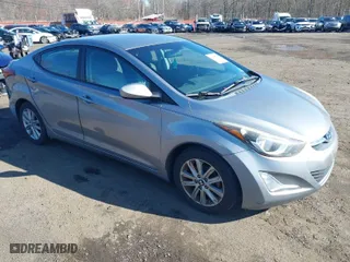 2014 Hyundai Elantra SE with VIN KMHDH4AEXEU049424, listed as a IAAI auction lot 41858569 with 77,496 mi miles. Bid and sale history available at carsss.com. Image 1.