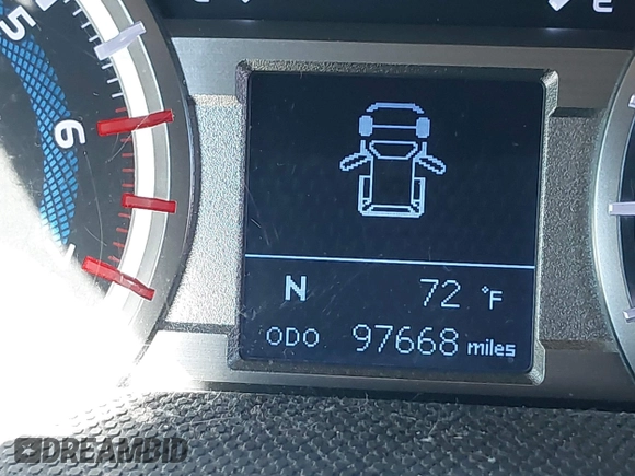 2018 Toyota 4Runner SR5 with VIN JTEBU5JR7J5499547, listed as a IAAI auction lot 41617120 with 97,668 mi miles. Bid and sale history available at carsss.com. Image 15.