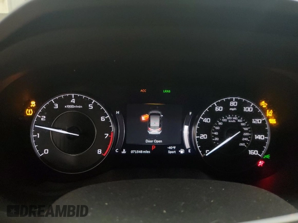 2021 Acura RDX Advance with VIN 5J8TC2H72ML001156, listed as a Copart auction lot 68787134 with 71,548 mi miles and Salvage Title. Bid and sale history available at DreamBid. Image 9.