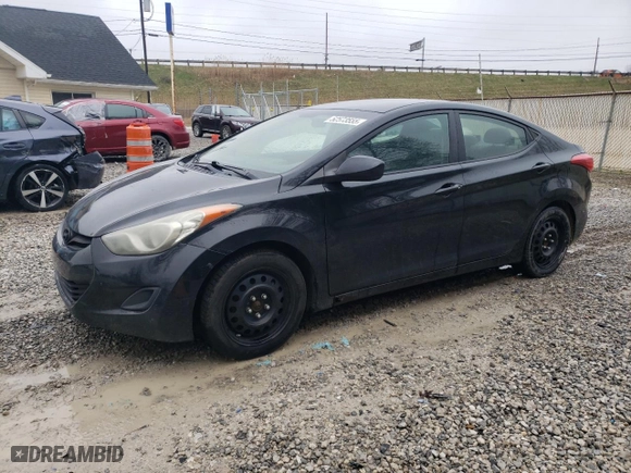 2011 Hyundai Elantra GLS PZEV with VIN 5NPDH4AE9BH002654, listed as a Copart auction lot 52573555 with 154,181 mi miles and Clean Title. Bid and sale history available at carsss.com. Image 1.