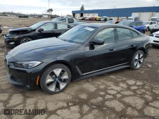 2023 BMW i4 eDrive35 with VIN WBY43AW04PFP61934, listed as a Copart auction lot 48541455 with 37,042 mi miles and Clean Title. Bid and sale history available at carsss.com. Image 1.