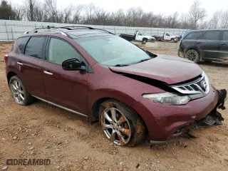 2012 Nissan Murano SV with VIN JN8AZ1MW5CW224885, listed as a Copart auction lot 44150635 with 0 mi miles and Salvage Title. Bid and sale history available at carsss.com. Image 4.