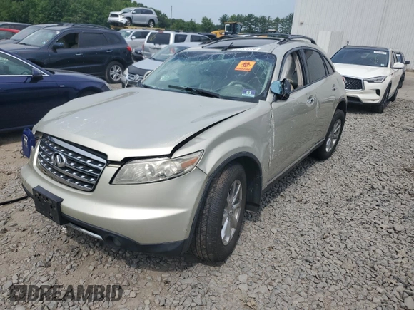 2007 Infiniti FX with VIN JNRAS08W37X203103, listed as a Copart auction lot 64521224 with 124,227 mi miles and Salvage title. Bid and sale history available at DreamBid. Image 1.