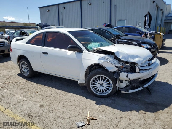 2001 Honda Civic LX with VIN 1HGEM22541L044275, listed as a Copart auction lot 49787265 with 216,899 mi miles and Salvage Title. Bid and sale history available at carsss.com. Image 4.