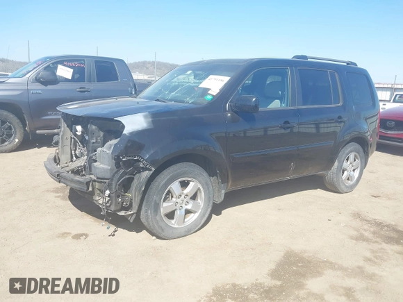 2011 Honda Pilot EX-L with VIN 5FNYF4H55BB039843, listed as a IAAI auction lot 41791186 with 126,737 mi miles. Bid and sale history available at carsss.com. Image 2.